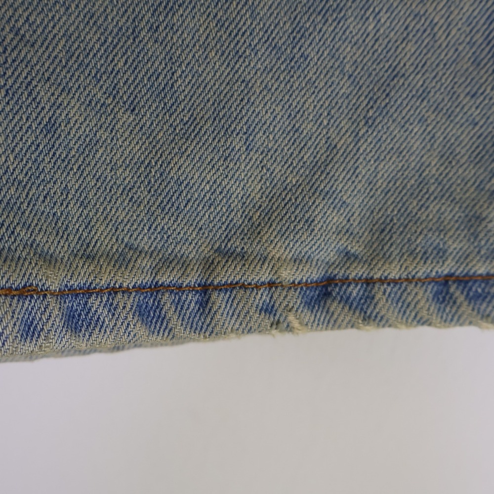 Vintage 2000 Levis 505 Regular Fit Denim Shorts Size 31 Light Wash Distressed - Picture 9 of 16